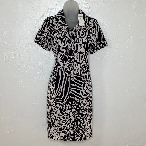 Chico’s 0 Zenergy Neema animal print dress size small NWT - Picture 14 of 15